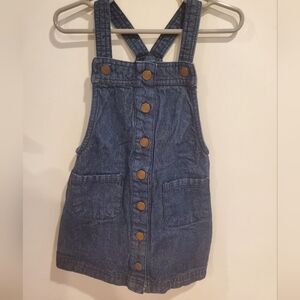 Max Studio 2t Indigo Denim Button-Front Kids Skirtall